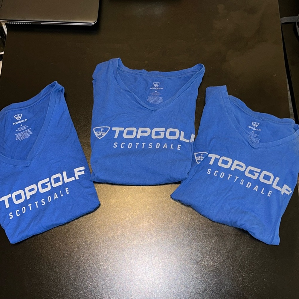Bundle of 3 Topgolf Scottsdale Women’s form-fitting T-shirts